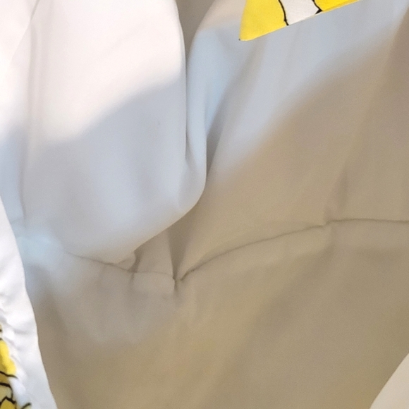 NWOT BAR111 Yellow Floral Print Maxi Halter Dress - Picture 9 of 14